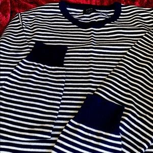 J Crew Mens Sz.Sm. Harbor Cotton striped sweater